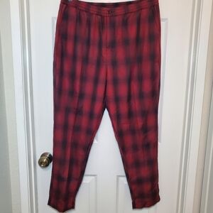 Stussy Shadow Plaid Bryan Pants Sz XL